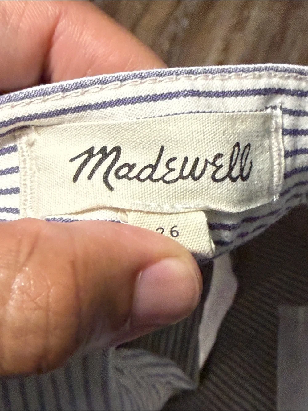 Madewell The Emmett Welt Pocket Sailor Shorts Women's 26 High Rise Stretch Fit